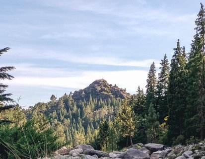view of backcountry mountains